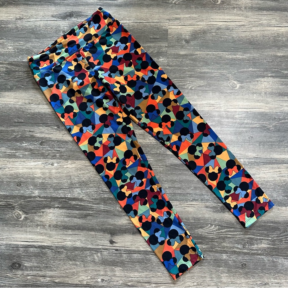 Geometric Minnie Mouse Leggings one size Disney Lularoe